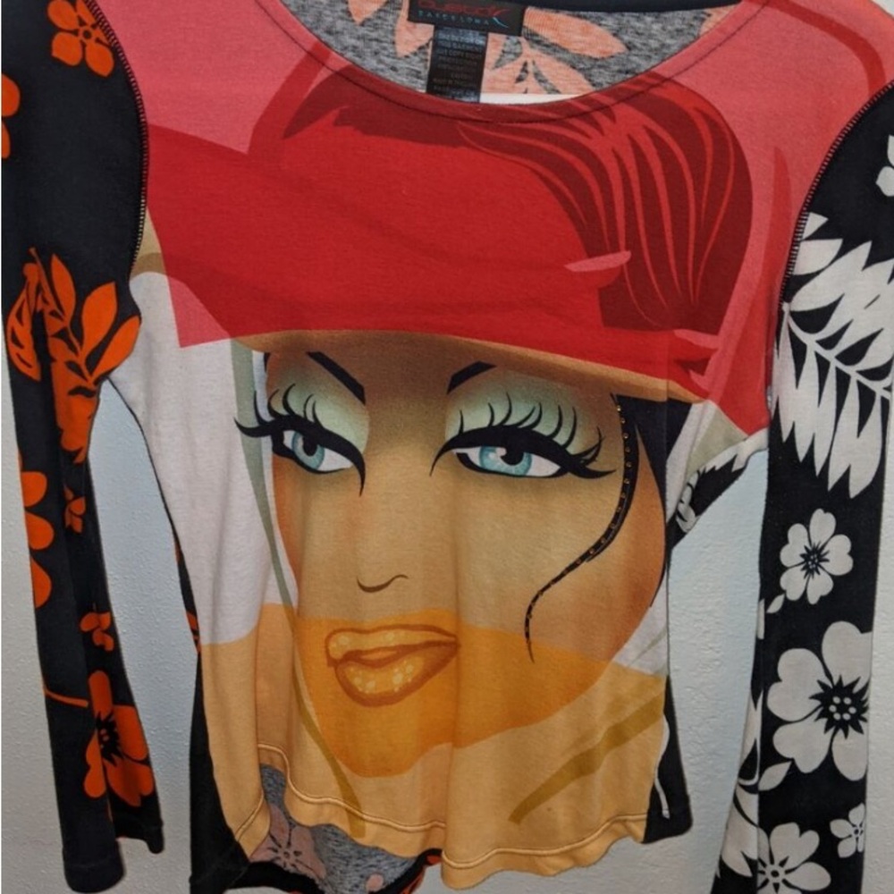 Rare Custo Barcelona Face Top!